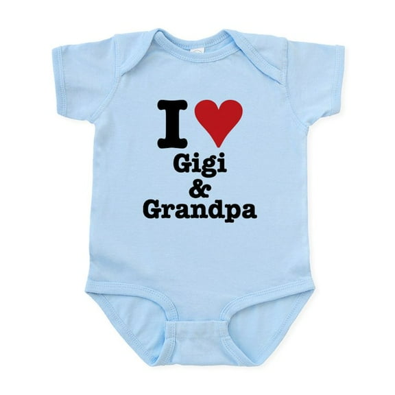 CafePress - I Love Gigi Infant Bodysuit - Baby Light Bodysuit, Size Newborn - 24 Months