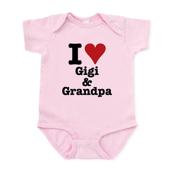 CafePress - I Love Gigi Infant Bodysuit - Baby Light Bodysuit, Size Newborn - 24 Months