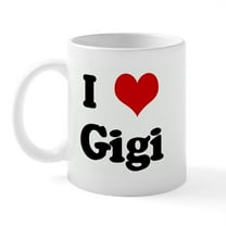 CafePress - I Love Gigi Mug - 11 oz Ceramic Mug - Novelty Coffee Tea Cup