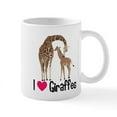 thumbnail image 1 of CafePress - I Love Giraffes - 11 oz Ceramic Mug - Novelty Coffee Tea Cup, 1 of 4