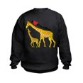 thumbnail image 1 of CafePress - I Love Giraffes Kids Sweatshirt - Kids Sweatshirt, Youth Crew Neck Sweatshirt, 1 of 4