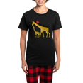 thumbnail image 1 of CafePress - I Love Giraffes Women's Dark Pajamas - Women's Short Sleeve Print T-Shirt and Pants Dark Cotton Pajama Set, 1 of 7
