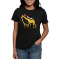 thumbnail image 1 of CafePress - I Love Giraffes Women's Dark T Shirt - Women's Traditional Fit Dark T-Shirt, 1 of 4