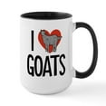 thumbnail image 1 of CafePress - I Love Goats - 15 oz Ceramic Large White Novelty Mug, 1 of 4