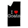 thumbnail image 1 of CafePress - I Love Goats - Large Beach Towel, Soft 30"x60" Towel with Unique Design, 1 of 3