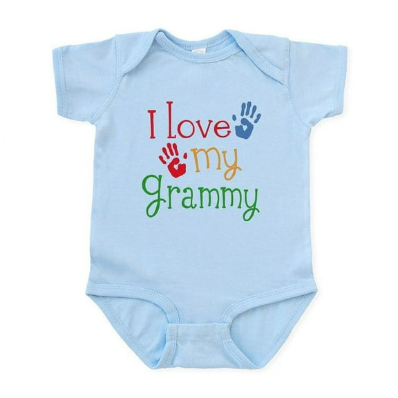 CafePress - I Love Grammy Infant Bodysuit - Baby Light Bodysuit, Size Newborn - 24 Months