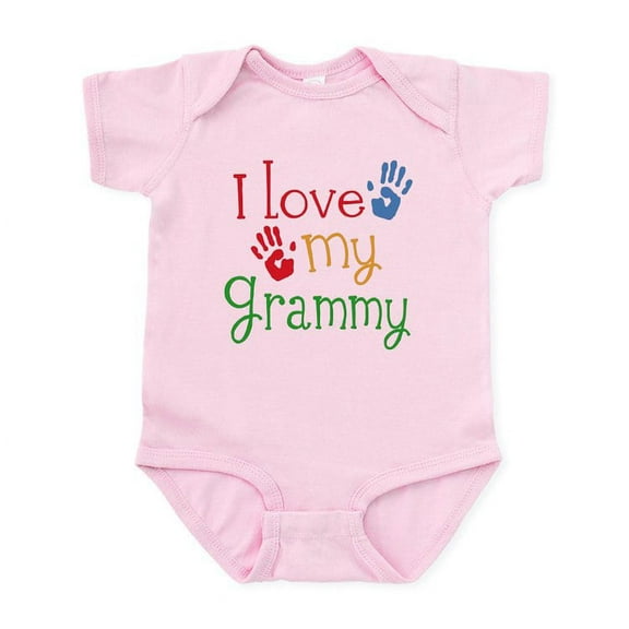 CafePress - I Love Grammy Infant Bodysuit - Baby Light Bodysuit, Size Newborn - 24 Months