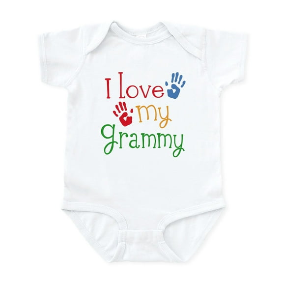 CafePress - I Love Grammy Infant Bodysuit - Baby Light Bodysuit, Size Newborn - 24 Months