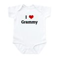 thumbnail image 1 of CafePress - I Love Grammy Infant Bodysuit - Baby Light Bodysuit, Size Newborn - 24 Months, 1 of 4
