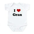 thumbnail image 1 of CafePress - I Love Gran Infant Bodysuit - Baby Light Bodysuit, Size Newborn - 24 Months, 1 of 4