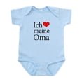 thumbnail image 1 of CafePress - I Love Grandma (German) Infant Bodysuit - Baby Light Bodysuit, Size Newborn - 24 Months, 1 of 4