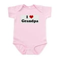 thumbnail image 1 of CafePress - I Love Grandpa Infant Bodysuit - Baby Light Bodysuit, Size Newborn - 24 Months, 1 of 4