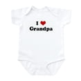 thumbnail image 1 of CafePress - I Love Grandpa Infant Bodysuit - Baby Light Bodysuit, Size Newborn - 24 Months, 1 of 4