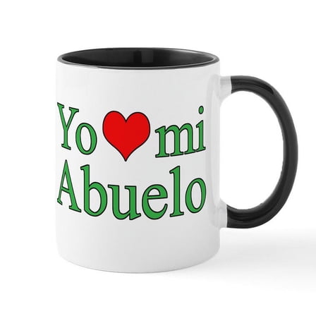 CafePress - I Love Grandpa (Spanish) Mug - 11 oz Ceramic Mug - Novelty Coffee Tea Cup
