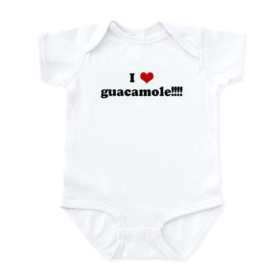 CafePress - I Love Guacamole!!!! Infant Bodysuit - Baby Light Bodysuit, Size Newborn - 24 Months