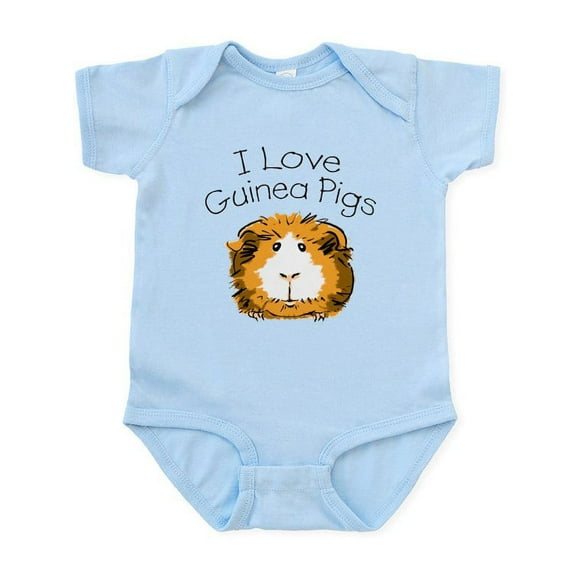 CafePress - I Love Guinea Pigs Infant Creeper - Baby Light Bodysuit, Size Newborn - 24 Months