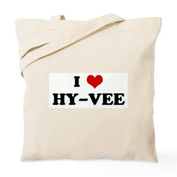 CafePress - I Love HY VEE Tote Bag - Unisex Canvas Tote Bag, Beige, 1-Piece