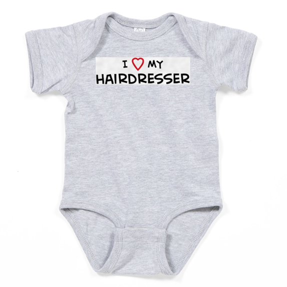 CafePress - I Love Hairdresser - Cute Infant Bodysuit Baby Romper - Size Newborn - 24 Months