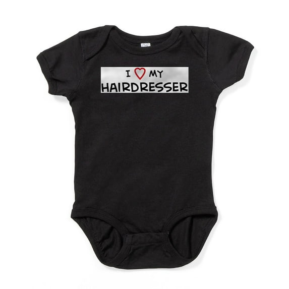 CafePress - I Love Hairdresser - Cute Infant Bodysuit Baby Romper - Size Newborn - 24 Months