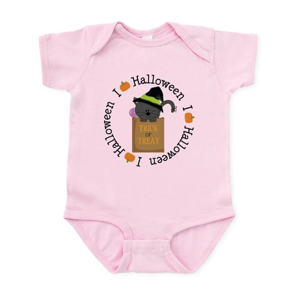 CafePress - I Love Halloween Infant Bodysuit - Baby Light Bodysuit, Size Newborn - 24 Months