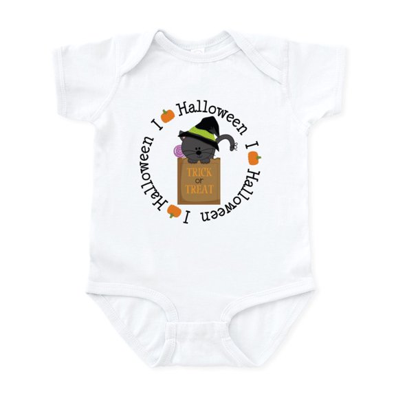 CafePress - I Love Halloween Infant Bodysuit - Baby Light Bodysuit, Size Newborn - 24 Months