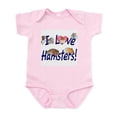 thumbnail image 1 of CafePress - I Love Hamsters #01 Infant Creeper - Baby Light Bodysuit, Size Newborn - 24 Months, 1 of 4