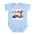 thumbnail image 1 of CafePress - I Love Hamsters #01 Infant Creeper - Baby Light Bodysuit, Size Newborn - 24 Months, 1 of 4