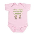 thumbnail image 1 of CafePress - I Love Hanging Out With My Grandma Body Suit - Baby Light Bodysuit, Size Newborn - 24 Months, 1 of 4