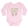 thumbnail image 1 of CafePress - I Love Hanging Out With My Grandma Body Suit - Long Sleeve Cotton Baby Bodysuit, 1 of 4