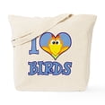 thumbnail image 1 of CafePress - I Love (Heart) Birds Tote Bag - Unisex Canvas Tote Bag, Beige, 1-Piece, 1 of 9