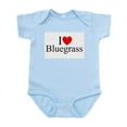 thumbnail image 1 of CafePress - I Love (Heart) Bluegrass Infant Bodysuit - Baby Light Bodysuit, Size Newborn - 24 Months, 1 of 4