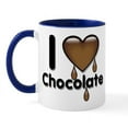 thumbnail image 1 of CafePress - I Love Heart Chocolate Lover Mug - 11 oz Ceramic Mug - Novelty Coffee Tea Cup, 1 of 3