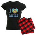 thumbnail image 1 of CafePress - I Love (Heart) Ducks - Women's Dark Pajamas, 1 of 4