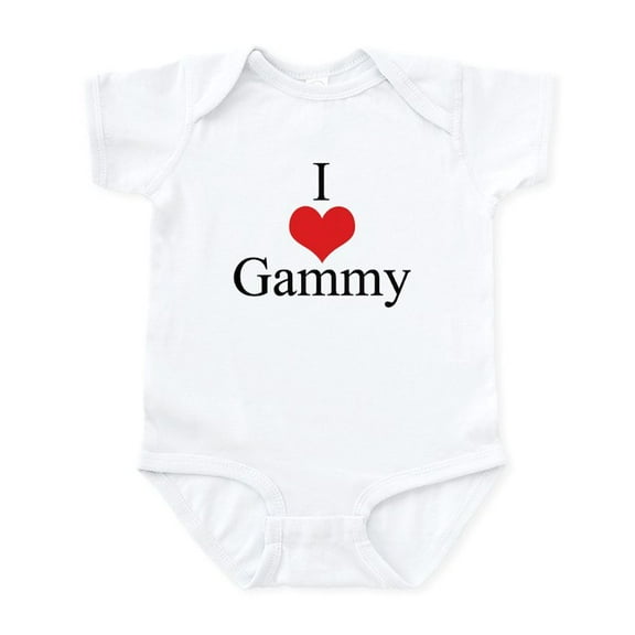 CafePress - I Love (Heart) Gammy Infant Bodysuit - Baby Light Bodysuit, Size Newborn - 24 Months