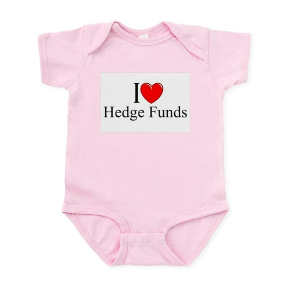 CafePress - I Love (Heart) Hedge Funds Infant Bodysuit - Baby Light Bodysuit, Size Newborn - 24 Months