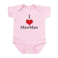 thumbnail image 1 of CafePress - I Love (Heart) Maw Maw Infant Bodysuit - Baby Light Bodysuit, Size Newborn - 24 Months, 1 of 4