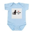 thumbnail image 1 of CafePress - I Love Heart My Black Cat Infant Bodysuit - Baby Light Bodysuit, Size Newborn - 24 Months, 1 of 4