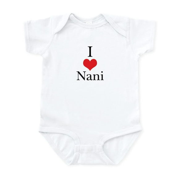 CafePress - I Love (Heart) Nani Infant Bodysuit - Baby Light Bodysuit, Size Newborn - 24 Months