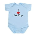 thumbnail image 1 of CafePress - I Love (Heart) Poppop Baby Onesie - Baby Light Bodysuit, Size Newborn - 24 Months, 1 of 4