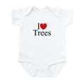 thumbnail image 1 of CafePress - I Love (Heart) Trees Infant Bodysuit - Baby Light Bodysuit, Size Newborn - 24 Months, 1 of 4