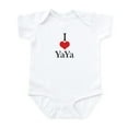 thumbnail image 1 of CafePress - I Love (Heart) Yaya Baby Onesie - Baby Light Bodysuit, Size Newborn - 24 Months, 1 of 4