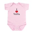 thumbnail image 1 of CafePress - I Love (Heart) Yiayia Baby Onesie - Baby Light Bodysuit, Size Newborn - 24 Months, 1 of 4