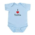 thumbnail image 1 of CafePress - I Love (Heart) Yiayia Baby Onesie - Baby Light Bodysuit, Size Newborn - 24 Months, 1 of 4