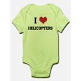 thumbnail image 1 of CafePress - I Love Helicopters Infant Creeper - Baby Light Bodysuit, 1 of 1