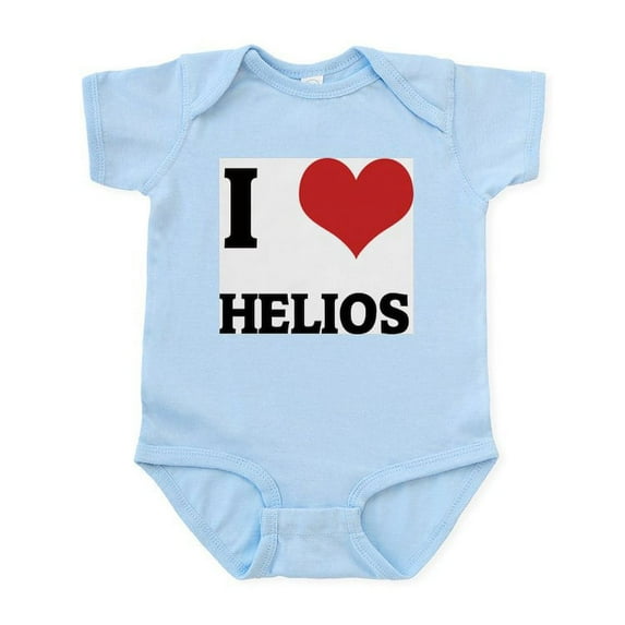 CafePress - I Love Helios Infant Creeper - Baby Light Bodysuit, Size Newborn - 24 Months