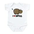 thumbnail image 1 of CafePress - I Love Hippo Infant Bodysuit - Baby Light Bodysuit, Size Newborn - 24 Months, 1 of 4