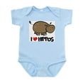 thumbnail image 1 of CafePress - I Love Hippo Infant Bodysuit - Baby Light Bodysuit, Size Newborn - 24 Months, 1 of 4