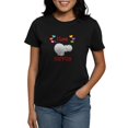 thumbnail image 1 of CafePress - I Love Hippos Women's Dark T Shirt - Women's Traditional Fit Dark T-Shirt, 1 of 4