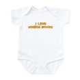 thumbnail image 1 of CafePress - I Love Horror Movies Infant Bodysuit - Baby Light Bodysuit, Size Newborn - 24 Months, 1 of 4