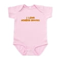 thumbnail image 1 of CafePress - I Love Horror Movies Infant Bodysuit - Baby Light Bodysuit, Size Newborn - 24 Months, 1 of 4